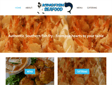 Tablet Screenshot of kingfishseafood.com